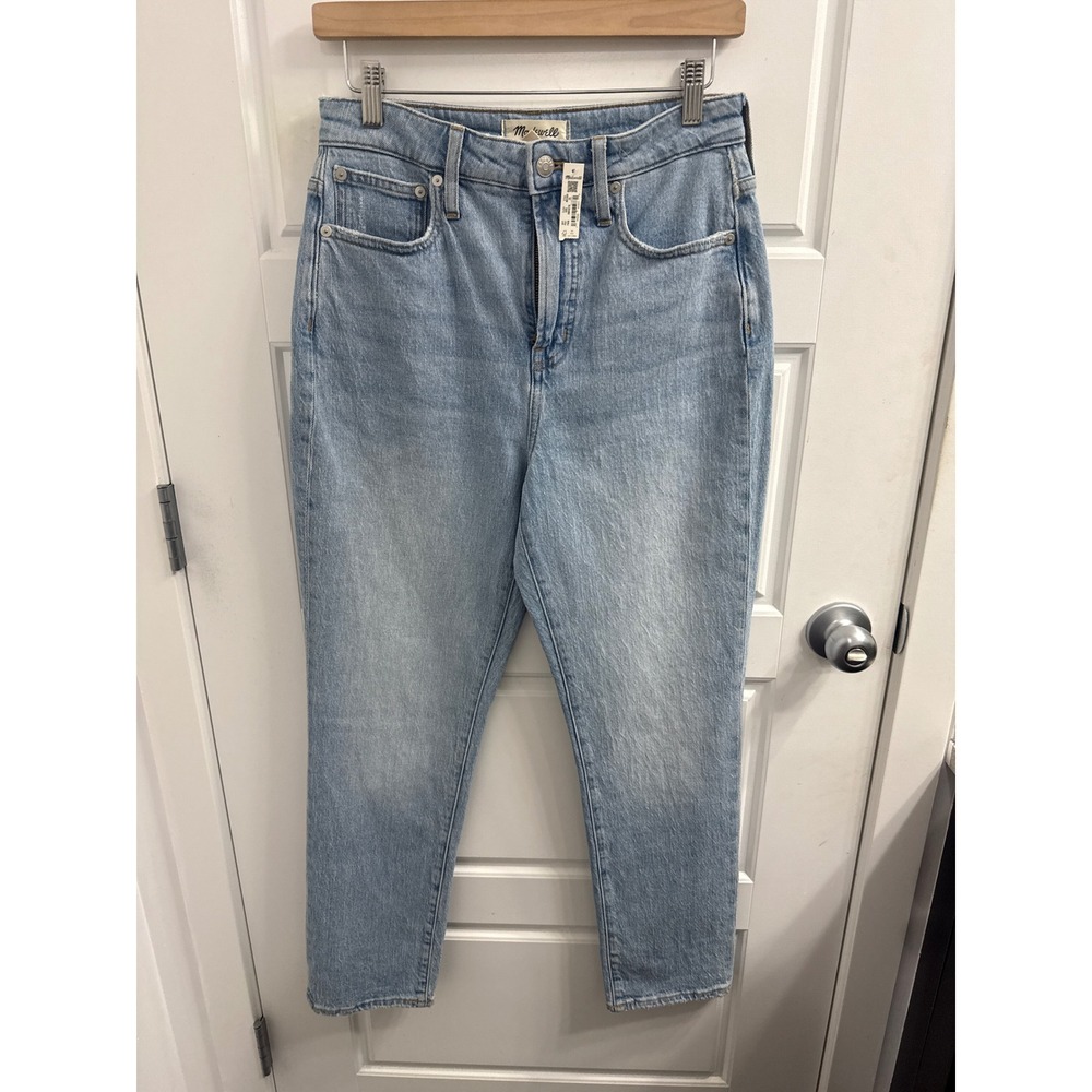 Madewell Curvy Perfect Vintage Jean Light Wash High Rise Tapered Denim MC594 26
